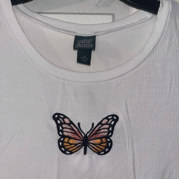 Butterfly Ribbed Top - Picture 3 of 6